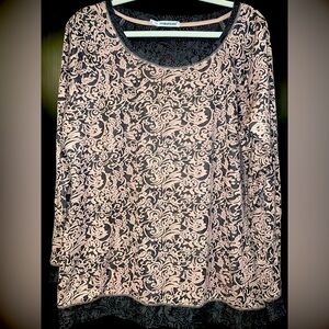 Maurice’s Long Sleeve Paisley Design Top